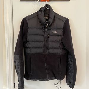 The north face 550 women’s small black fleece down jacket coat zip up vintage
